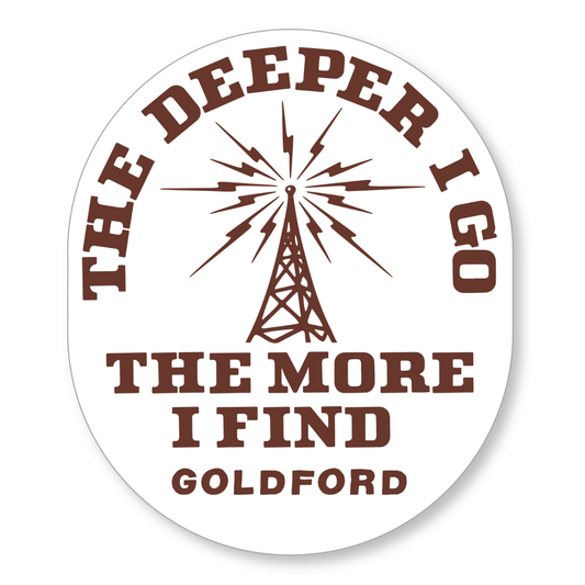 The Deeper I Go Sticker